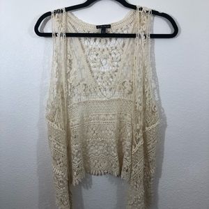 Fang, Crocheted Vest Sz S